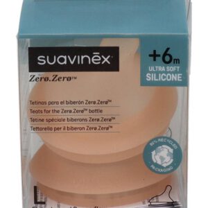 SUAVINEX TETINA ANTICOLICO FLUJO L SILICONA 2 U