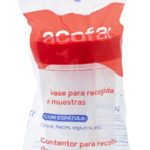 ENVASE DE RECOGIDA DE MUESTRAS ACOFAR 1 UNIDAD + ESPATULA