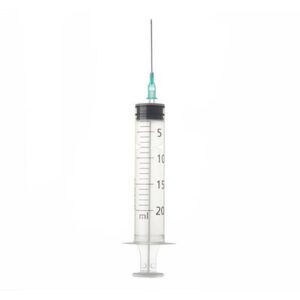 JERINGA DE TRES CUERPOS CON AGUJA ICOPLUS3 20 ml CENTRAL A:0,8 x40 mm G21 100 UNIDADES