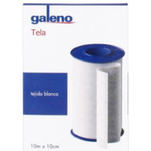 ESPARADRAPO GALENO TELA BLANCO 10X10 CM.